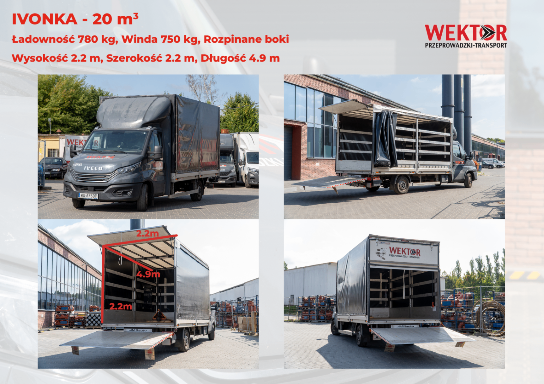 Infografika pojazdu Ivonka — flota Wektor